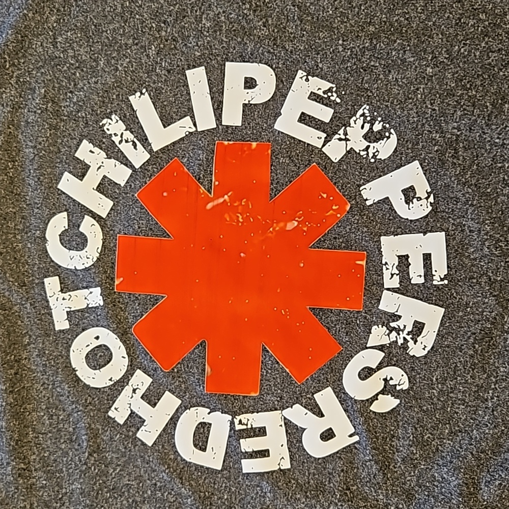 Vintage Styled Rock Concert Tee Short Sleeve Gray T-shirt Red Hot Chili Peppers - Picture 5 of 5